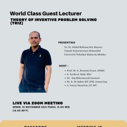 World Class Guest Lecturer (Theory of Inventive Problem Solving)